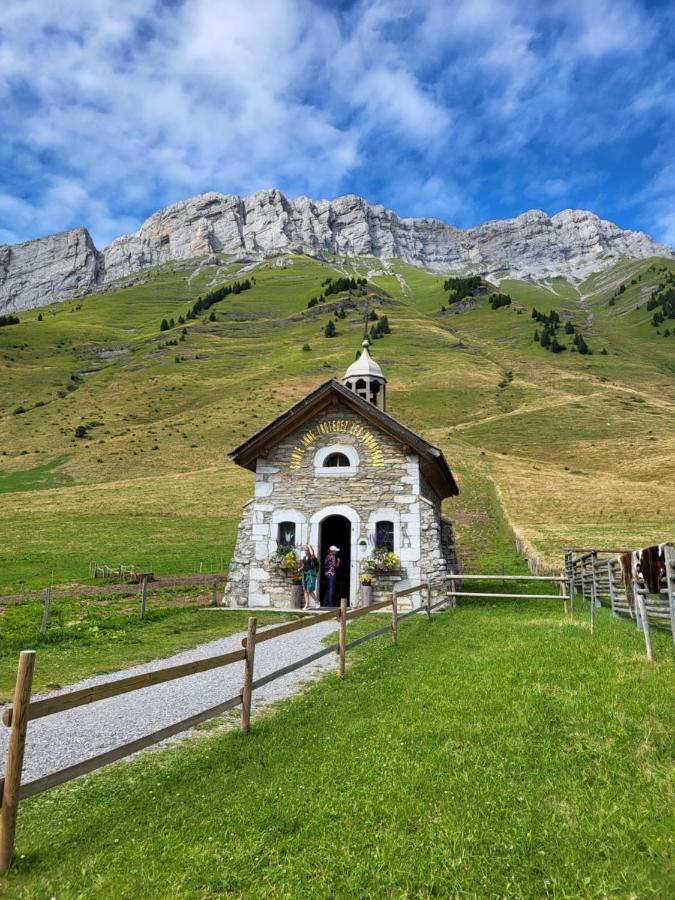 Appartement Cosy Face Aux Aravis Le Grand-Bornand Exteriér fotografie